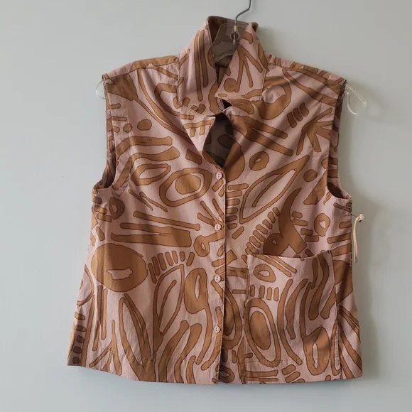 Women's Indyeva Paita Top Pale Rhodonite Cyclone Print - Picture 1 of 1